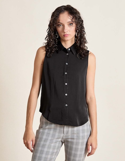 Camisa sin manga para mujer