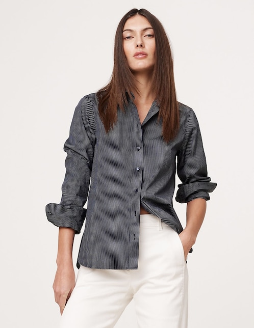 CAMISA BANANA 709387, CH, AZUL MARINO