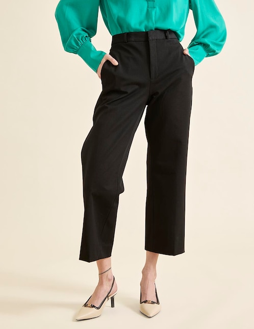 Pantalón de vestir straight para mujer 1