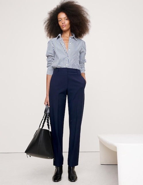 Pantalón de vestir straight para mujer 1