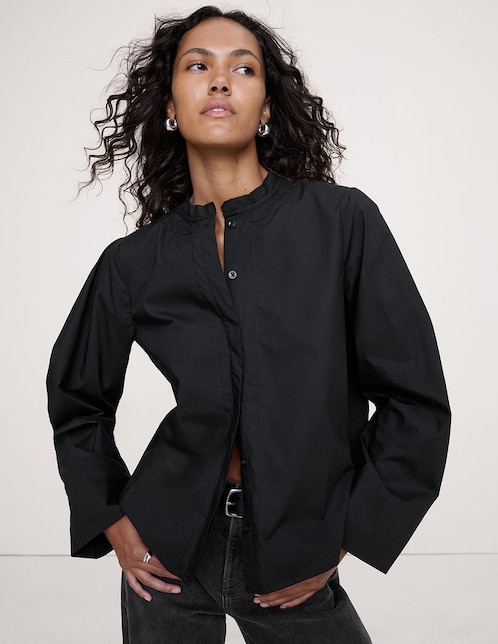 Imagen de producto Camisa de algodón manga larga para mujer