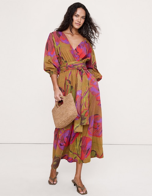 Vestido midi casual para mujer