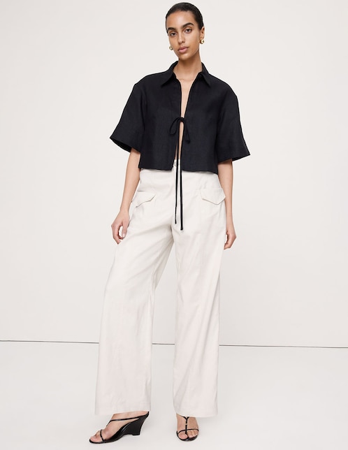 Pantalón relaxed straight para mujer