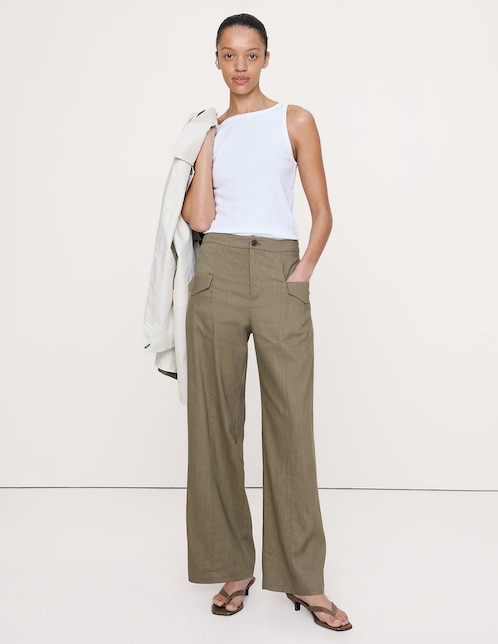 Pantalón relaxed straight para mujer