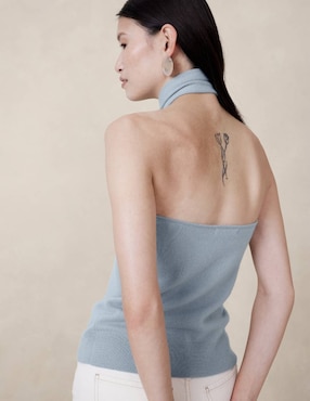 Blusa sin manga para mujer