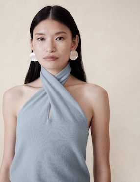 Blusa sin manga para mujer