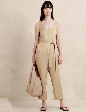 Jumpsuit De Lino Para Mujer