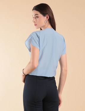 Blusa manga corta para mujer