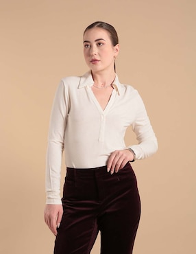 Playera tipo polo Banana Republic para mujer