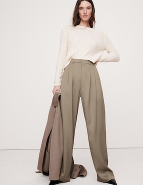 Pantalón relaxed wide leg para mujer