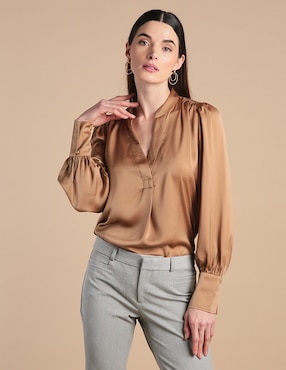 Blusa manga larga para mujer