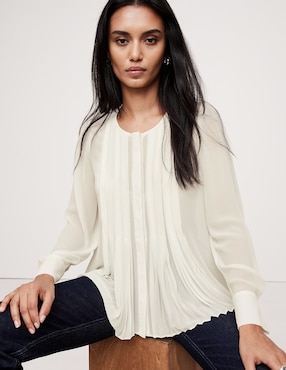Blusa Banana Republic manga larga para mujer