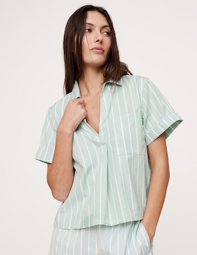 Blusa Banana Republic manga corta para mujer
