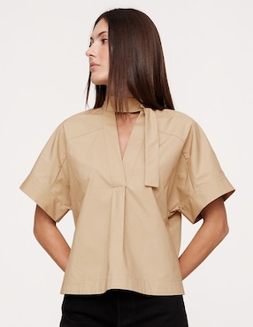 Blusa manga corta para mujer