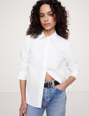 Camisa Banana Republic manga larga para mujer