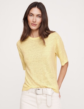 Playera manga corta Banana Republic cuello redondo para mujer