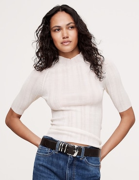 Blusa manga corta para mujer