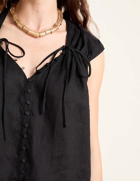 Blusa manga corta para mujer