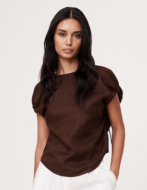 Blusa manga corta para mujer