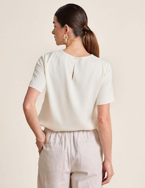 Blusa manga corta para mujer