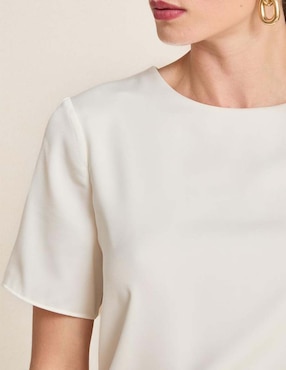 Blusa manga corta para mujer