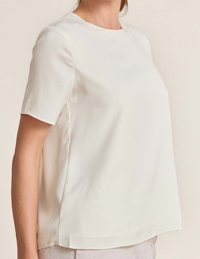 Blusa manga corta para mujer