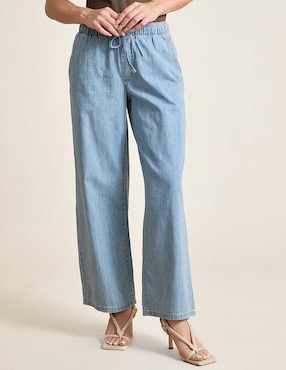 Jeans wide leg Banana Republic corte cintura para mujer