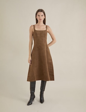 Vestido midi casual para mujer