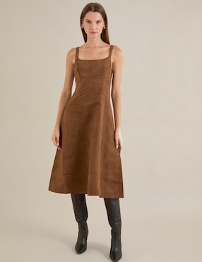 Vestido midi casual para mujer