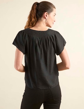 Blusa manga corta para mujer