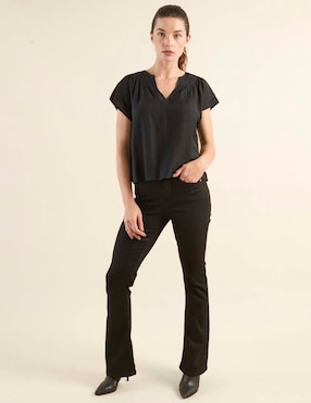Blusa manga corta para mujer