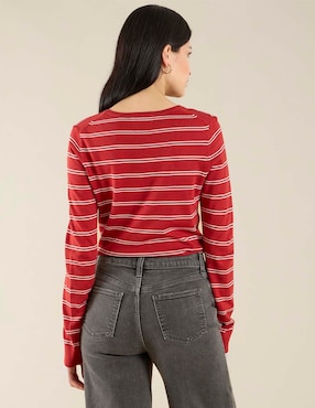 Suéter cuello redondo para mujer