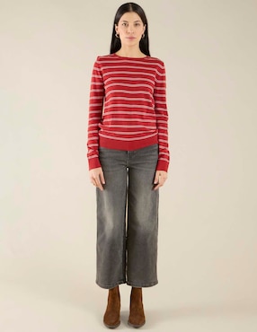 Suéter cuello redondo para mujer