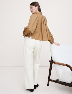 Camisa Banana Republic manga larga para mujer