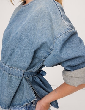 Blusa manga larga para mujer