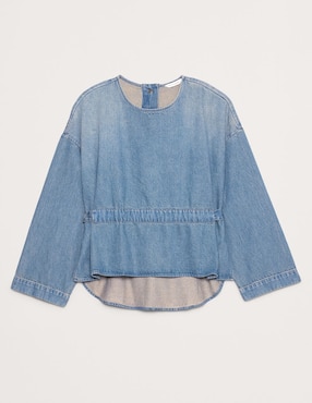 Blusa manga larga para mujer