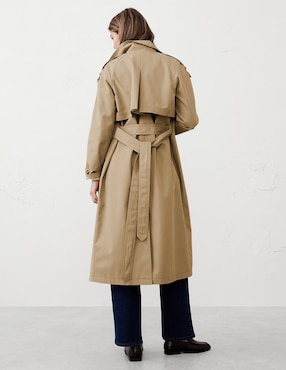 Gabardina con bolsillos para mujer