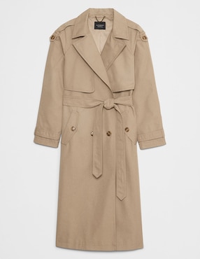 Gabardina con bolsillos para mujer
