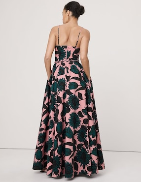 Vestido maxi de fiesta escote corazón