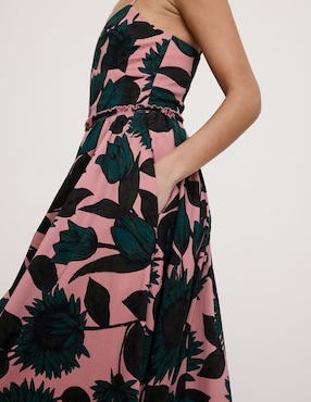 Vestido maxi de fiesta escote corazón