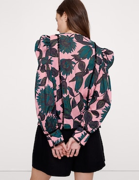 Blusa manga larga para mujer