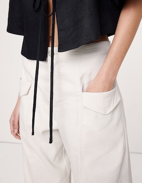 Pantalón relaxed straight para mujer