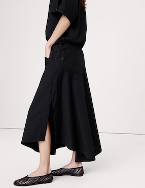 Falda crop a la cintura