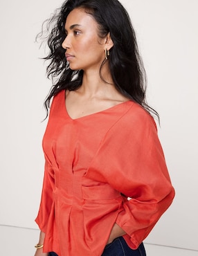 Blusa manga larga para mujer