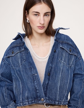 Chamarra de mezclilla para mujer