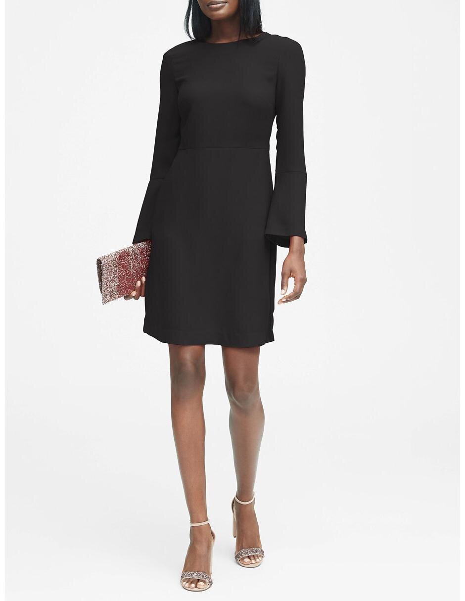 Ripley - VESTIDO BANANA REPUBLIC 6 NEGRO LENTEJUELAS