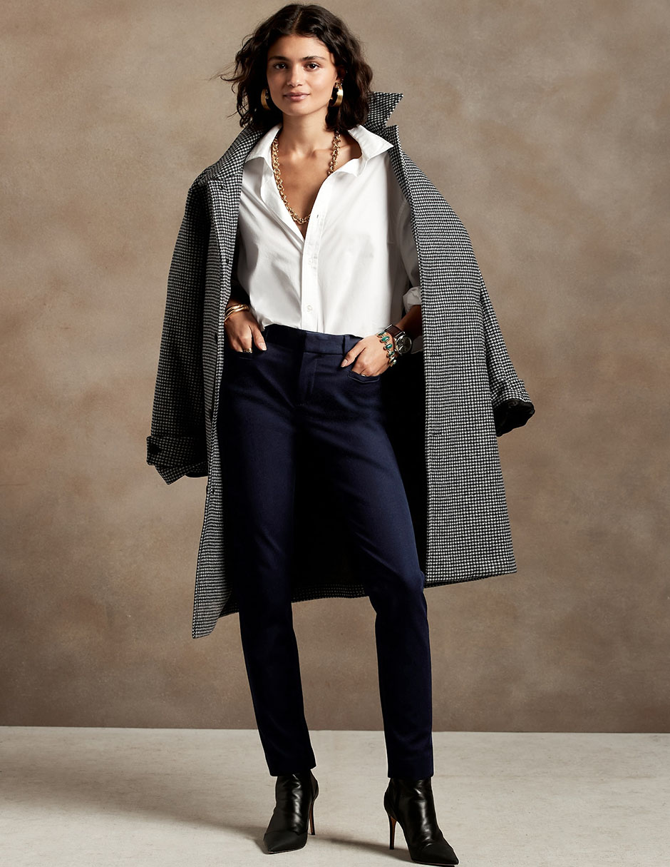 Pantalón capri slim para mujer