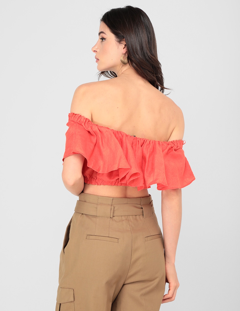 Blusa manga corta para mujer