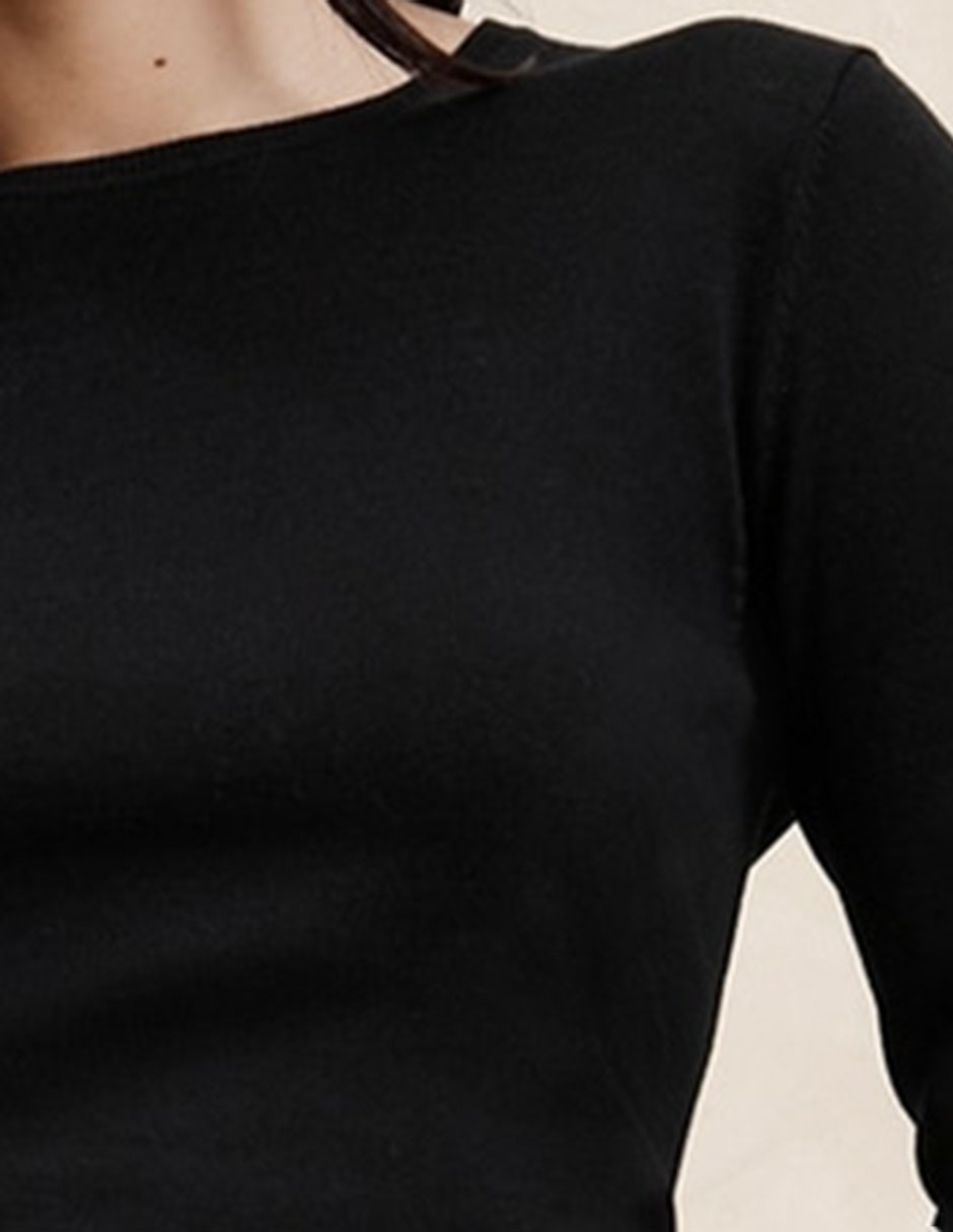 Suéter cuello redondo para mujer 6