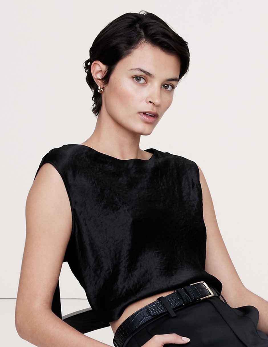 Blusa sin manga para mujer